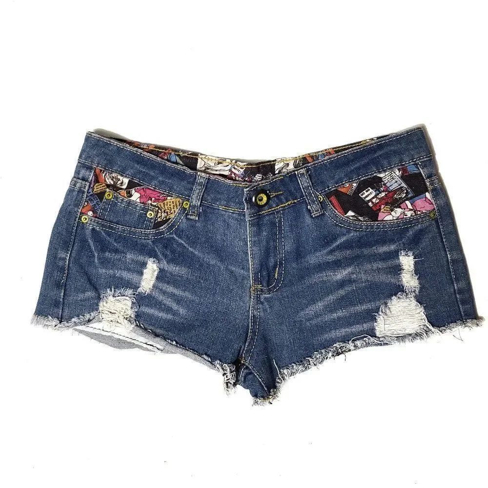 Kalanzhimi Comic Jean Shorts